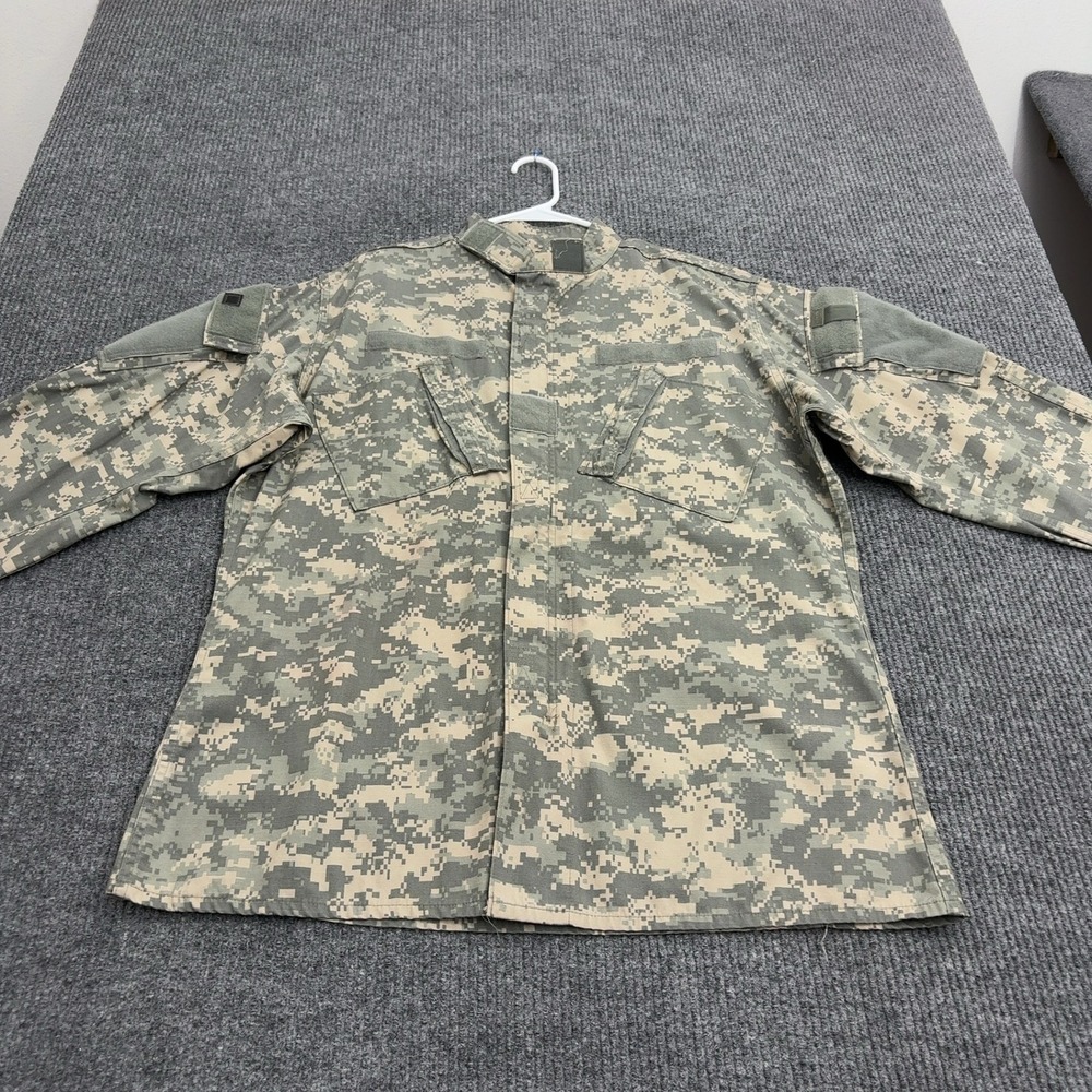 Army Combat Uniform Jacket Men Large X Long Camo Cotton Nylon Mock Neck Tactical